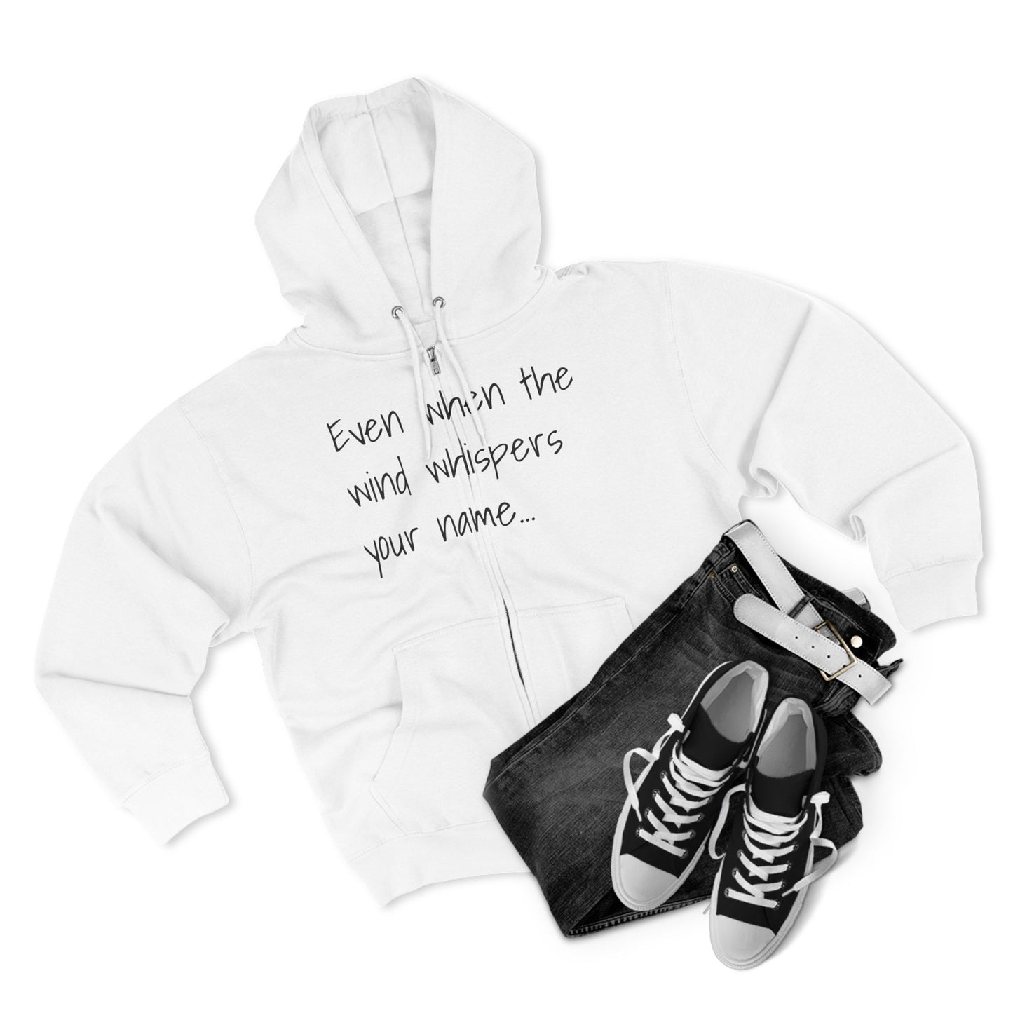 Ember's Words Unisex Zip Up Hoodie