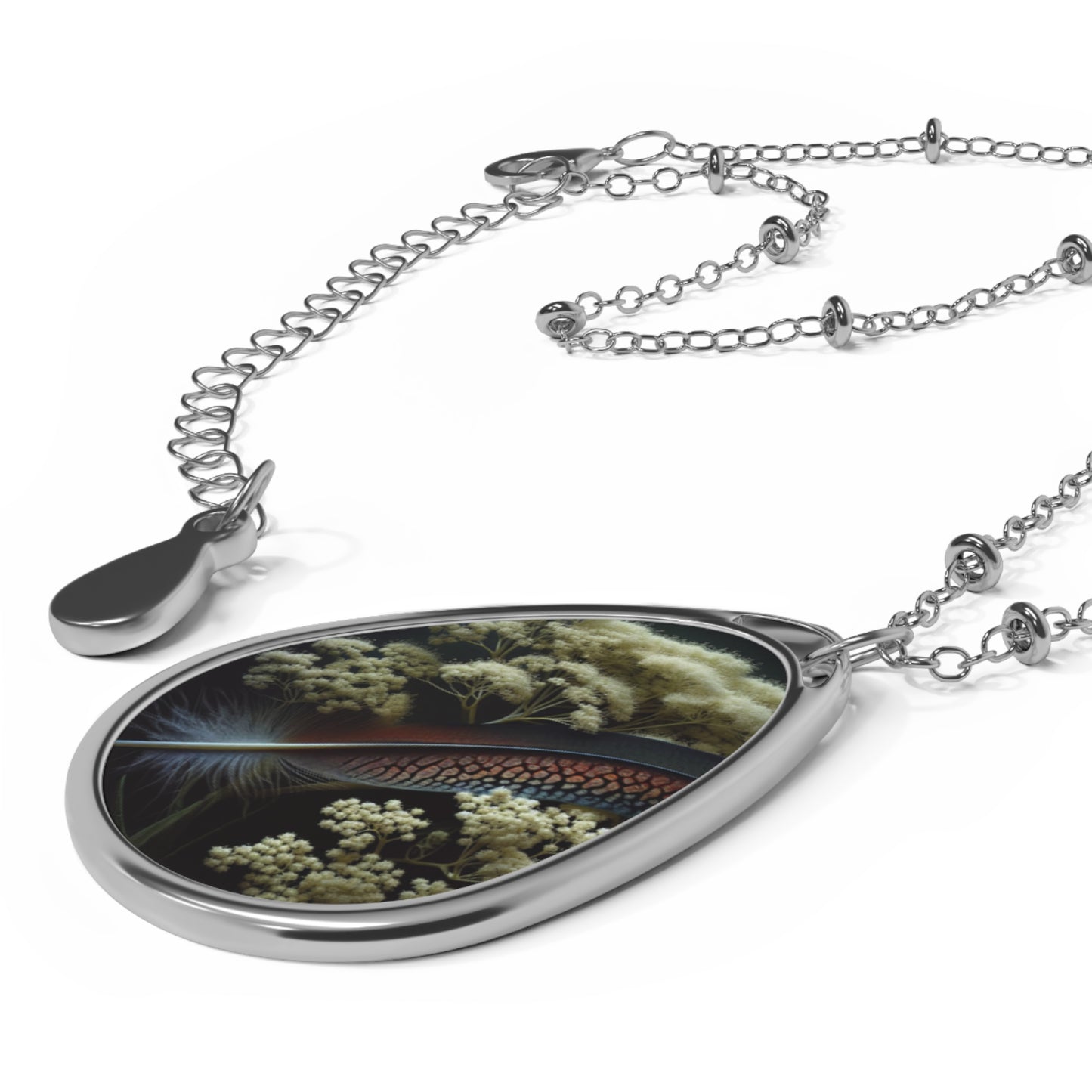 Ember’s Pen - Inspired Oval Necklace - Elegant Pendant for Everyday Wear